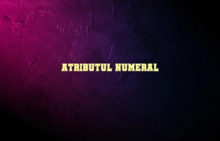 atribut numeral